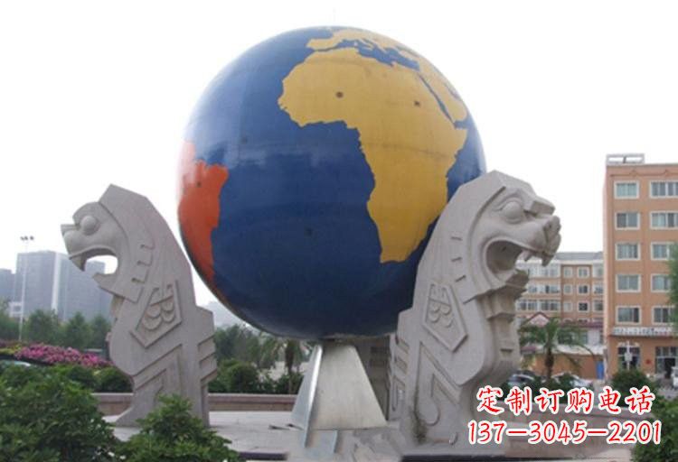 贵阳不锈钢城市彩色地球雕塑让世界变得更美