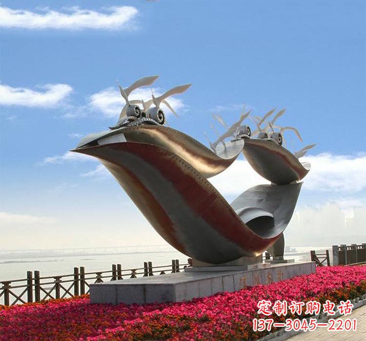 贵阳海鸥雕塑——点缀不锈钢城市