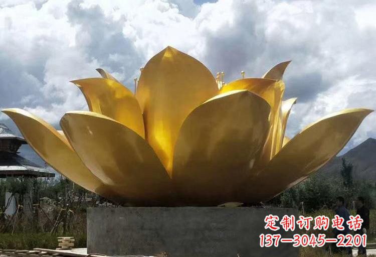 贵阳不锈钢莲花雕塑——精美绝伦