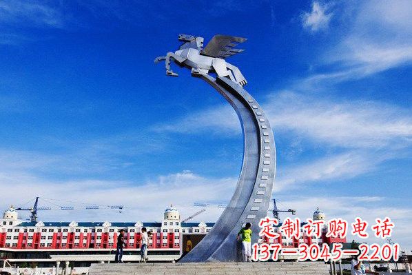 贵阳精美不锈钢飞马雕塑