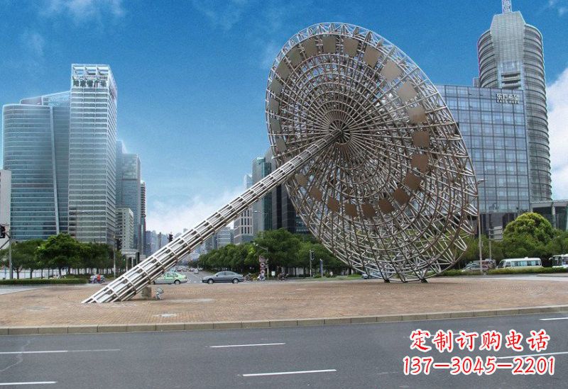 贵阳不锈钢城市日晷雕塑——缔造城市新景观