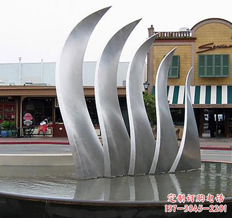 贵阳不锈钢城市艺术翅膀雕塑