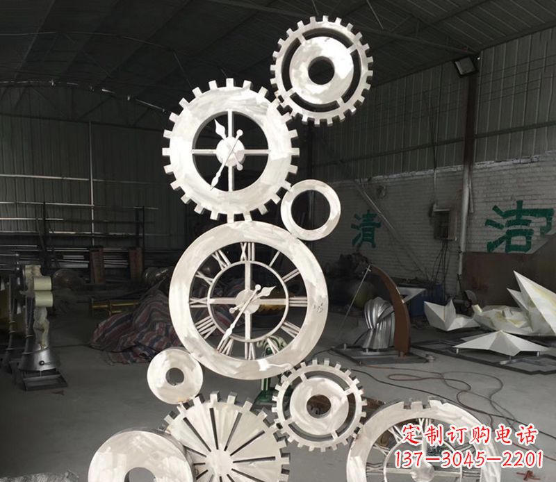 贵阳不锈钢齿轮雕塑艺术与科技的完美结合