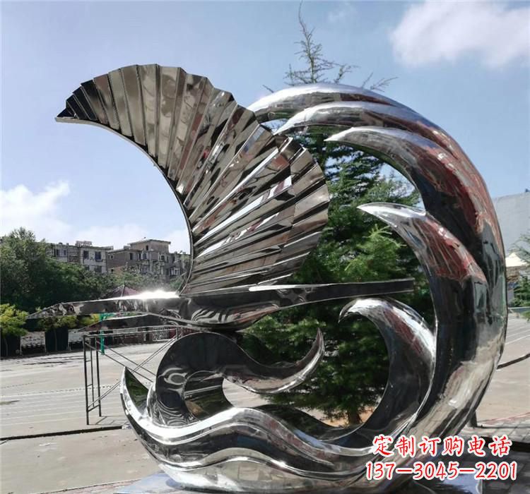 贵阳不锈钢翅膀雕塑艺术之羽
