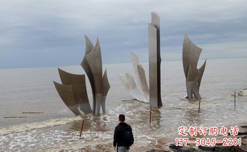 贵阳不锈钢船帆海边景观雕塑