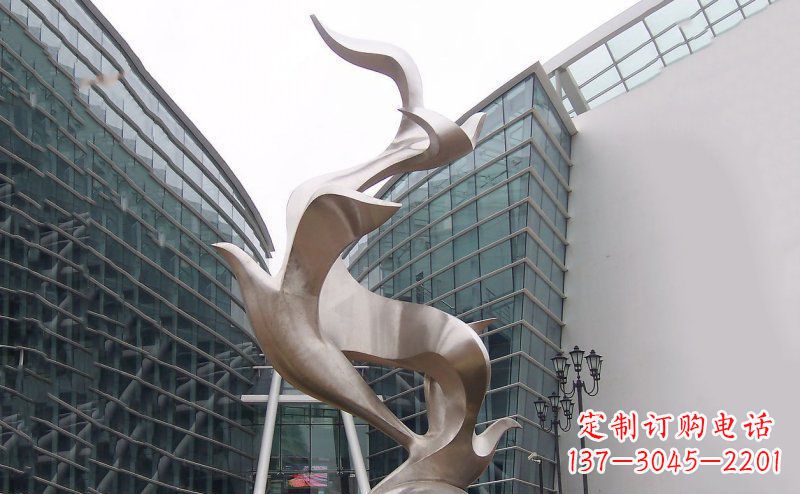 贵阳不锈钢大雁雕塑