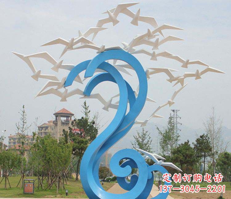 贵阳不锈钢大雁雕塑传承传统文化的象征