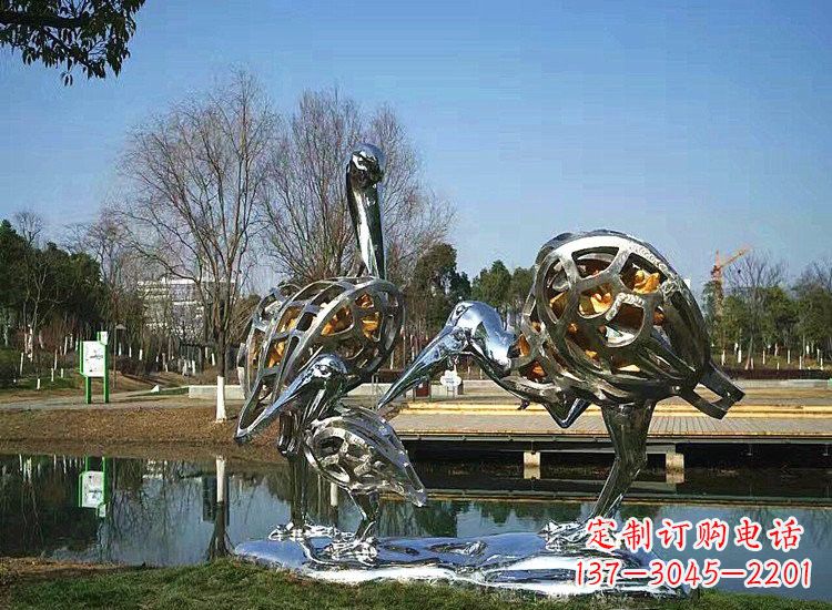 贵阳精美非凡的不锈钢丹顶鹤雕塑