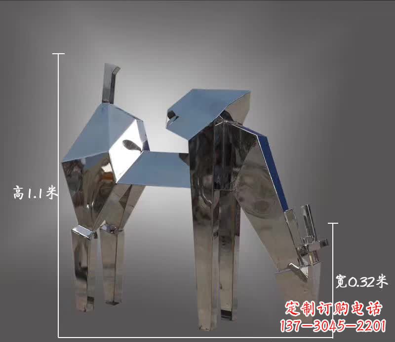 贵阳不锈钢动物雕塑——鹿