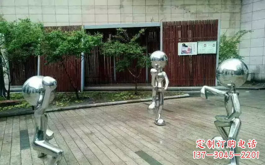 贵阳不锈钢抽象儿童景观雕塑