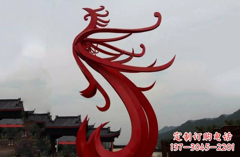 贵阳精美不锈钢凤凰雕塑