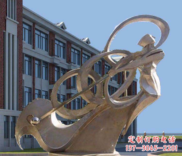 贵阳不锈钢制作的高尔夫球人物雕塑