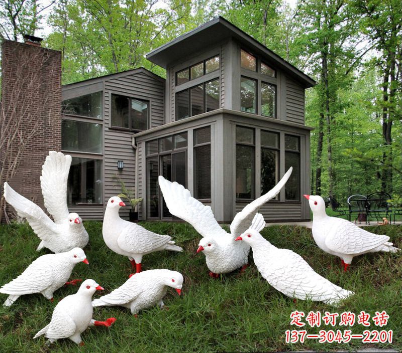 贵阳不锈钢制作的精美鸽子雕塑