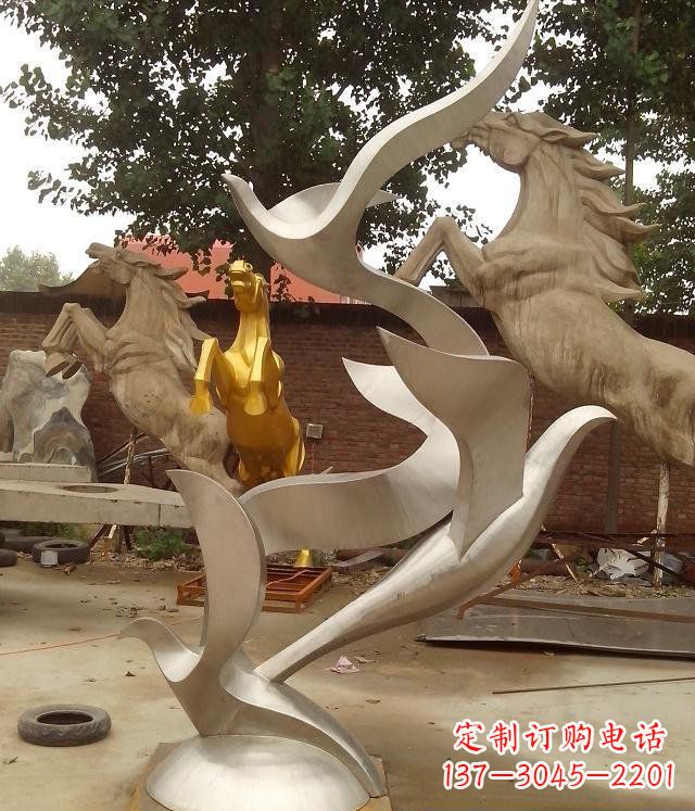 贵阳精美不锈钢鸽子雕塑