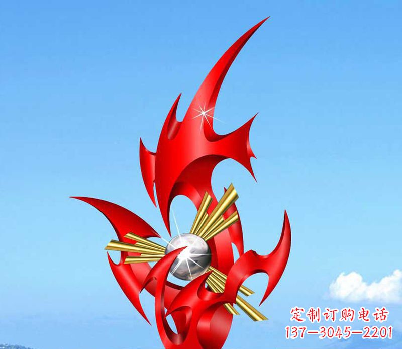 贵阳不锈钢火苗雕塑