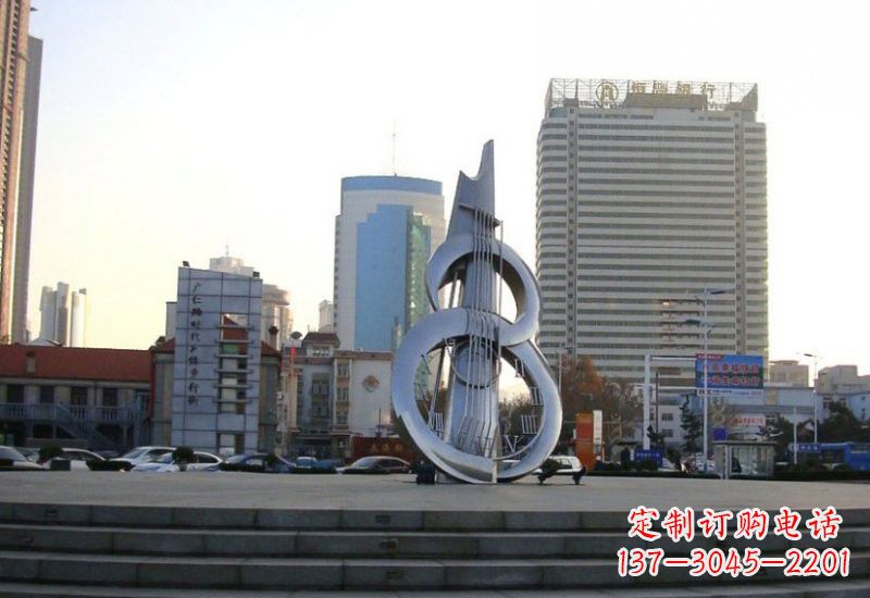 贵阳不锈钢吉他雕塑