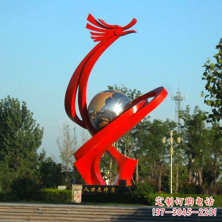 贵阳不锈钢创意龙形景观雕塑——点缀城市园林公园广场