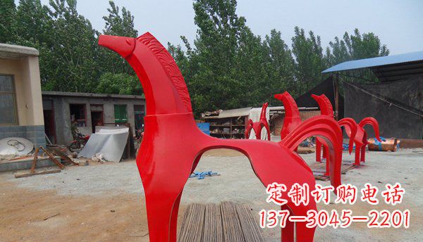 贵阳不锈钢马雕塑精致而经久