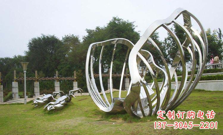 贵阳不锈钢贝壳雕塑的美