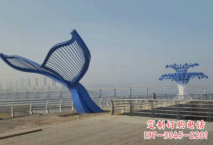 贵阳不锈钢鲸鱼雕塑