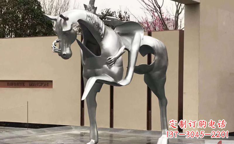 贵阳不锈钢骑马雕塑精美外形与经久耐用