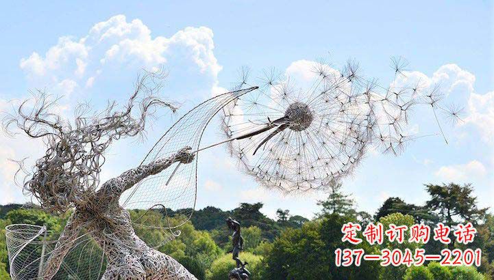 贵阳不锈钢蒲公英雕塑