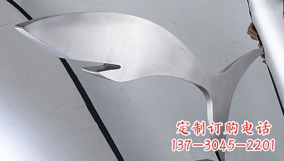 贵阳不锈钢鲨鱼雕塑艺术精品