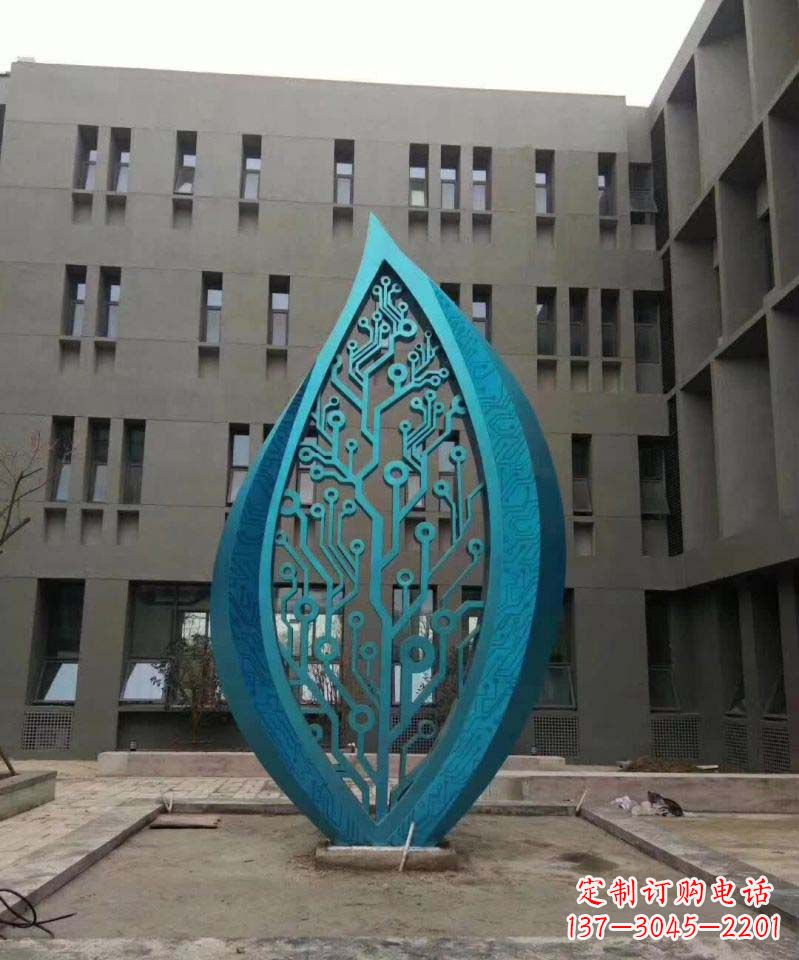 贵阳不锈钢树叶雕塑精美的艺术品