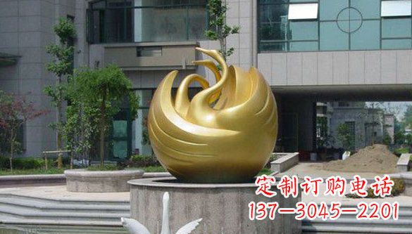 贵阳不锈钢天鹅雕塑