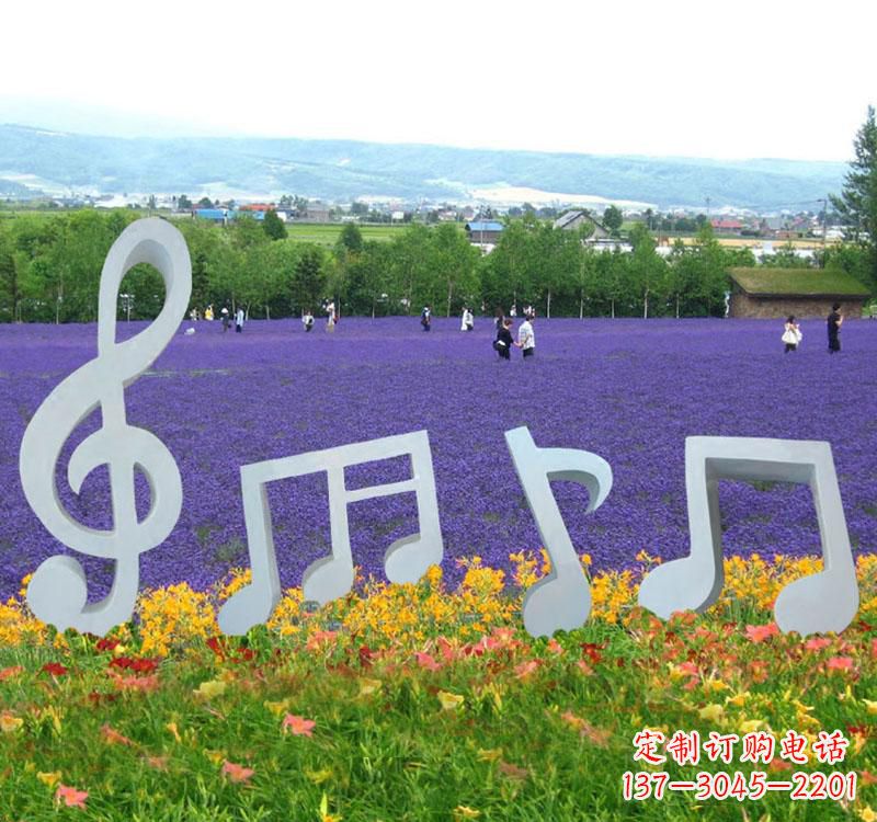 贵阳精美不锈钢音符雕塑
