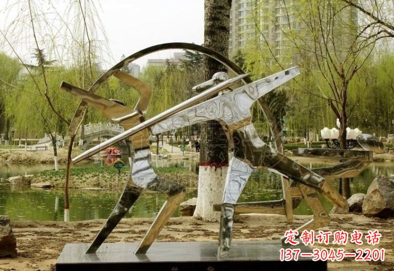 贵阳不锈钢运动员雕塑