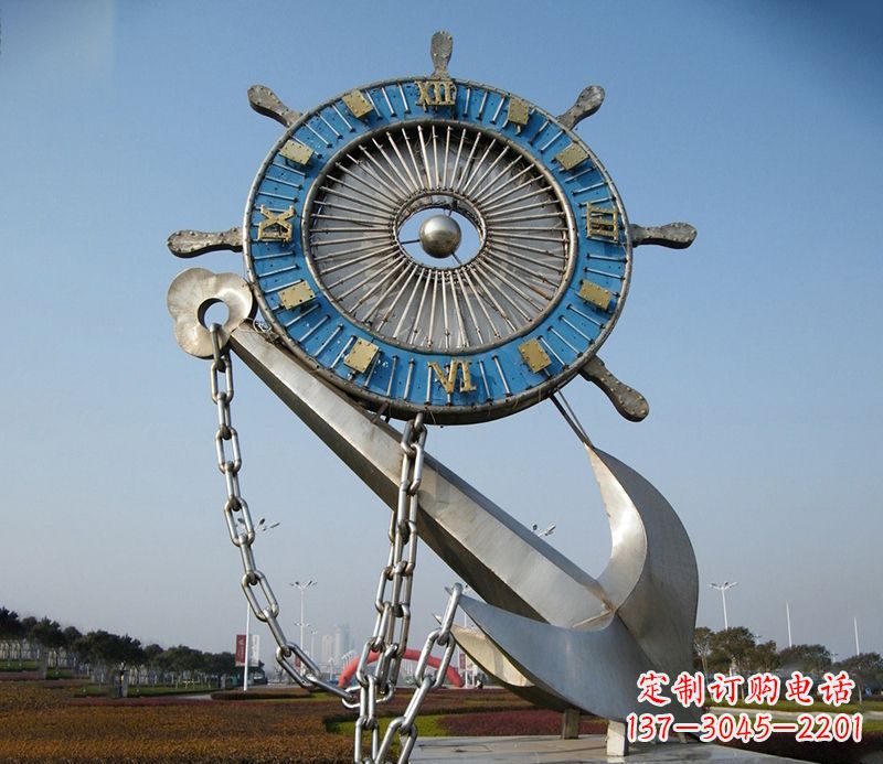 贵阳不锈钢船舵雕塑 广场