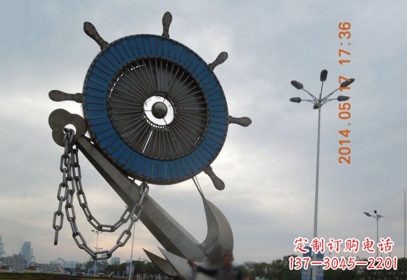 贵阳不锈钢船舵船锚雕塑