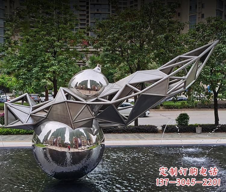 贵阳不锈钢葫芦雕塑美丽耐用的艺术杰作