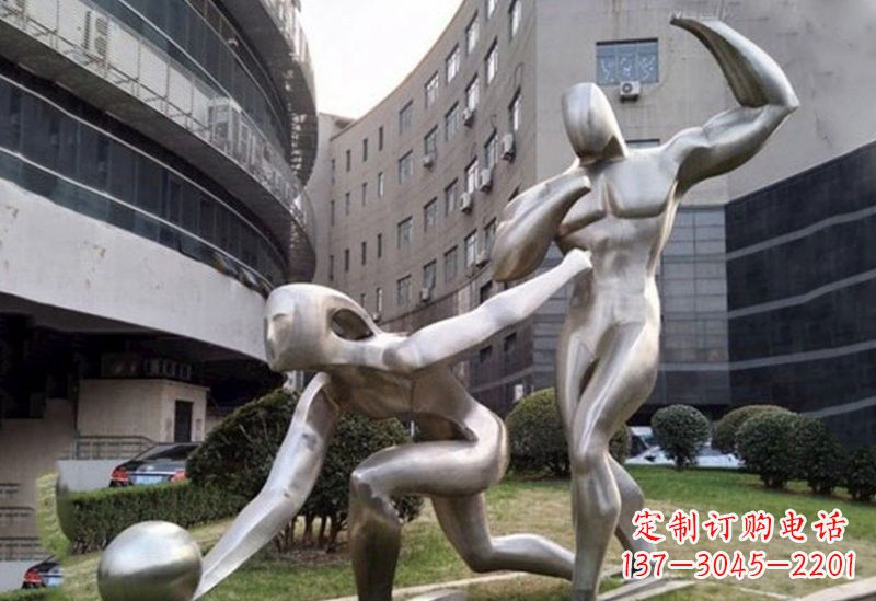 贵阳不锈钢打保龄球雕塑