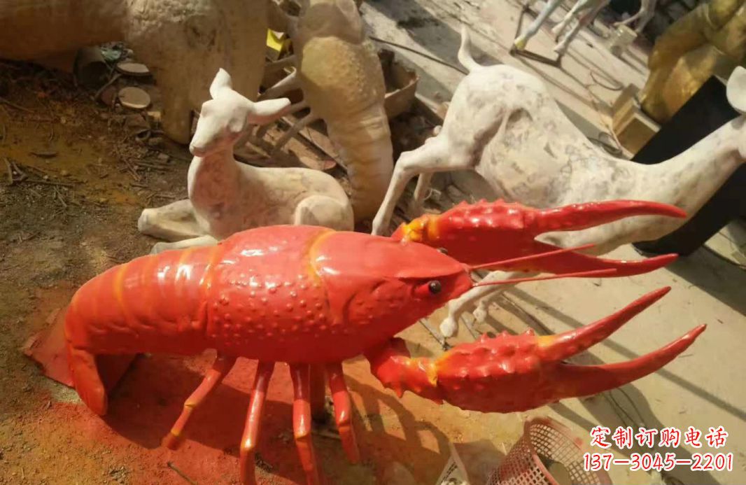 贵阳不锈钢大龙虾雕塑象征着力量与美丽