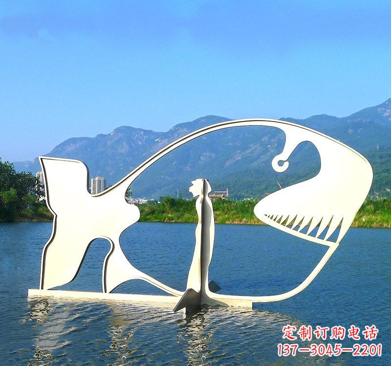 贵阳精美的不锈钢大型鲸鱼雕塑