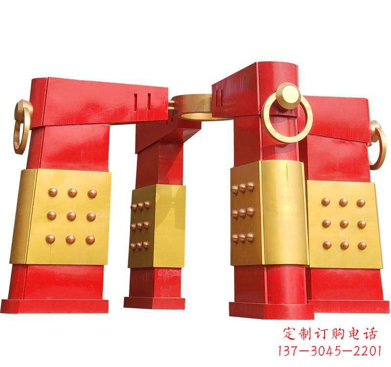 贵阳不锈钢大型拱门雕塑——传承文化精髓