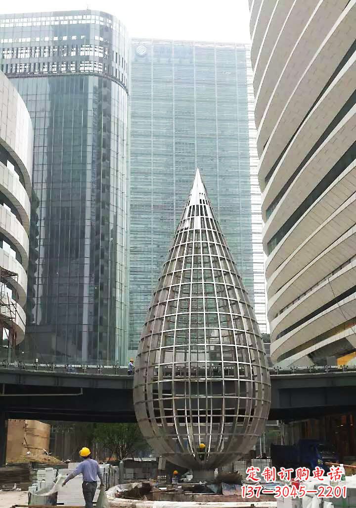 贵阳不锈钢大型水滴城市景观雕塑