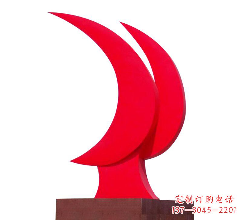 贵阳不锈钢党旗雕塑——传承中华文化精神