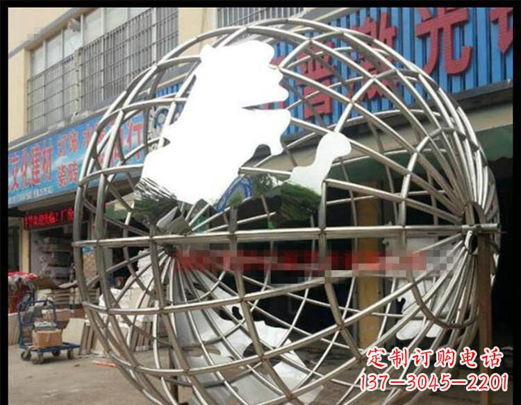 贵阳纪念地球的不锈钢雕塑