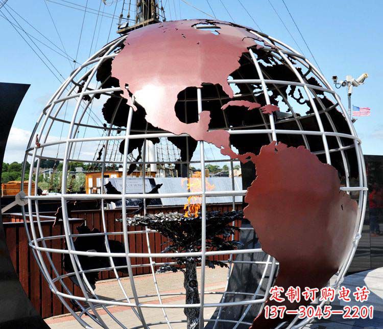 贵阳不锈钢地球仪雕塑精美的艺术品