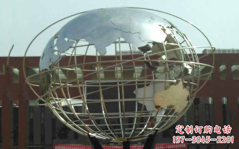 贵阳不锈钢地球仪雕塑象征地球的美丽