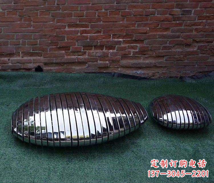 贵阳不锈钢鹅卵石雕塑1