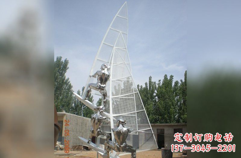 贵阳不锈钢帆船雕塑精美的艺术品