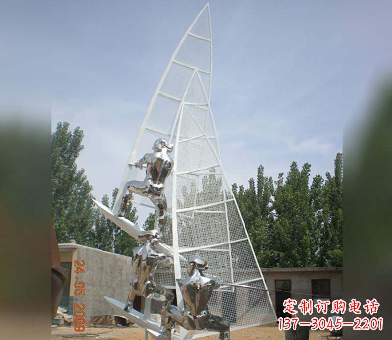 贵阳不锈钢帆船给公园带来美丽的景致
