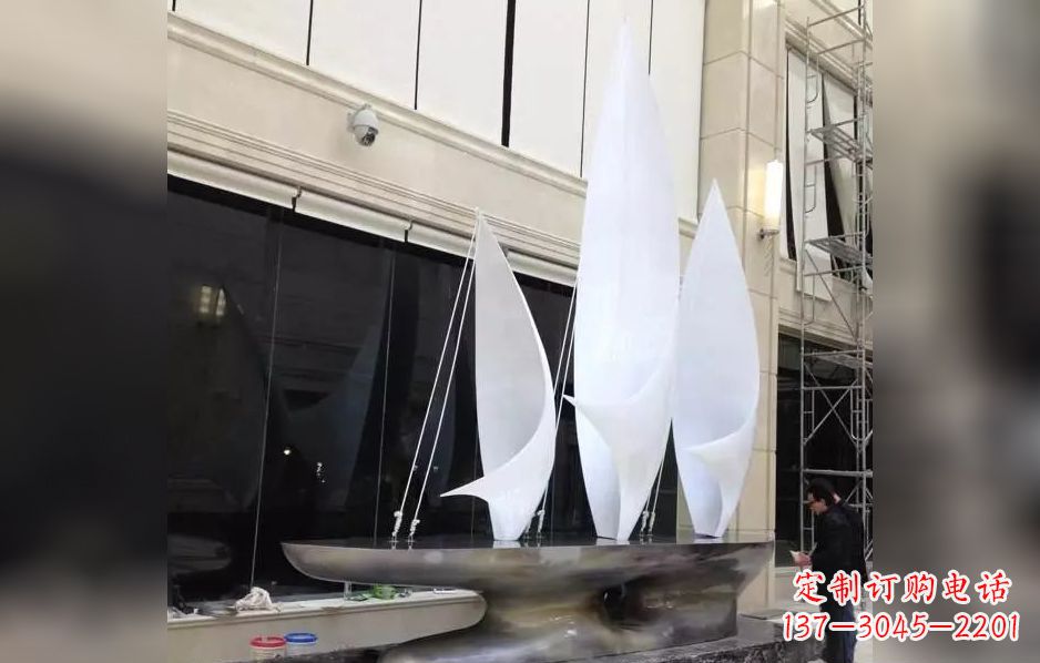 贵阳不锈钢帆船海洋迷人的雕塑