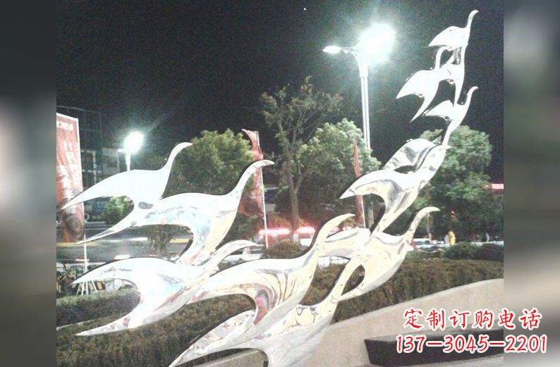 贵阳不锈钢飞翔的抽象大雁