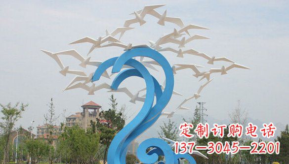 贵阳鸽子雕塑不锈钢的象征