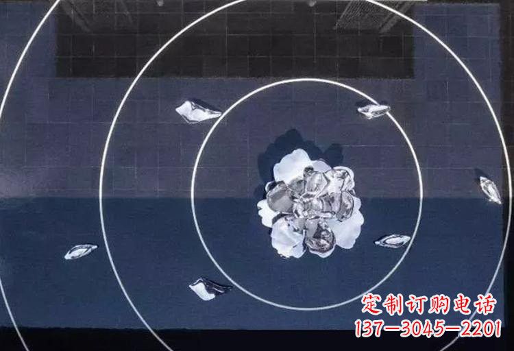 贵阳不锈钢莲花雕塑——给公园增添一抹绚丽